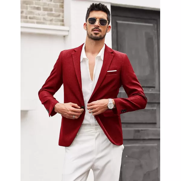 COOFANDY Men's Blazer Casual Sport Coats Slim Fit One Button Suit Jacket Lightweight Sports Jacket