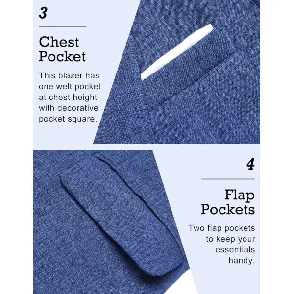 COOFANDY Men's Blazer Casual Sport Coats Slim Fit One Button Suit Jacket Lightweight Sports Jacket
