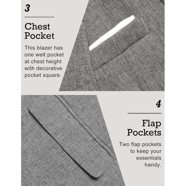 COOFANDY Men's Blazer Casual Sport Coats Slim Fit One Button Suit Jacket Lightweight Sports Jacket