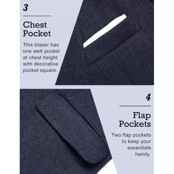 COOFANDY Men's Blazer Casual Sport Coats Slim Fit One Button Suit Jacket Lightweight Sports Jacket