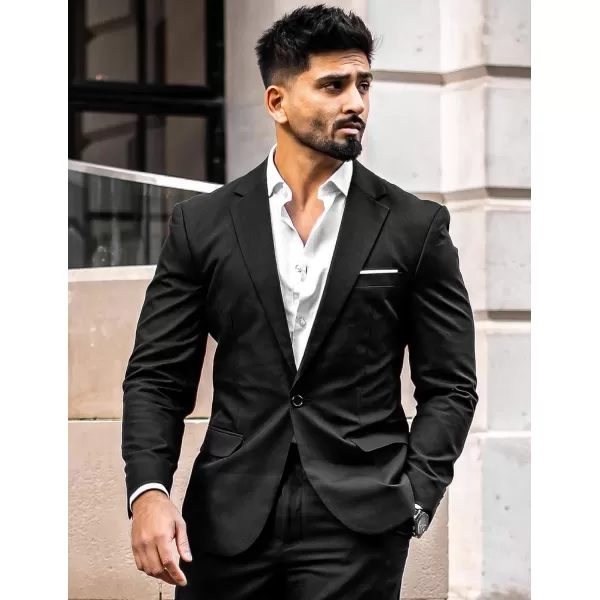 COOFANDY Men's Blazer Casual Sport Coats Slim Fit One Button Suit Jacket Lightweight Sports Jacket