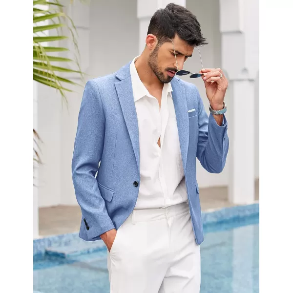 COOFANDY Men's Blazer Casual Sport Coats Slim Fit One Button Suit Jacket Lightweight Sports Jacket