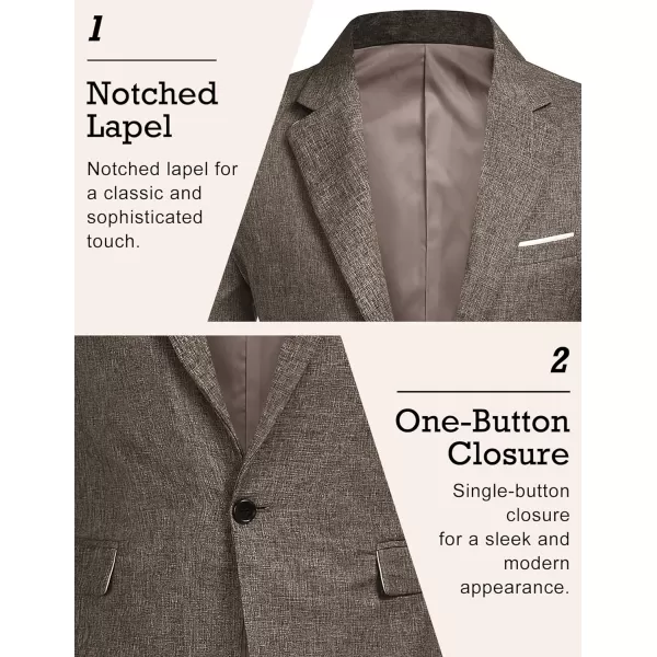 COOFANDY Men's Blazer Casual Sport Coats Slim Fit One Button Suit Jacket Lightweight Sports Jacket