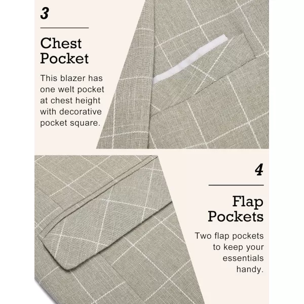 COOFANDY Men's Blazer Casual Sport Coats Slim Fit One Button Suit Jacket Lightweight Sports Jacket