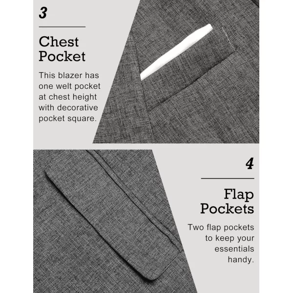 COOFANDY Men's Blazer Casual Sport Coats Slim Fit One Button Suit Jacket Lightweight Sports Jacket