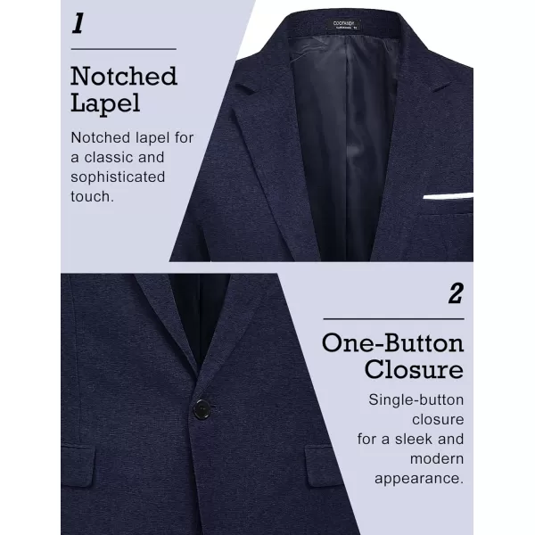 COOFANDY Men's Blazer Casual Sport Coats Slim Fit One Button Suit Jacket Lightweight Sports Jacket