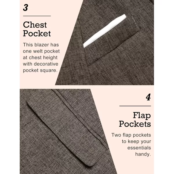 COOFANDY Men's Blazer Casual Sport Coats Slim Fit One Button Suit Jacket Lightweight Sports Jacket