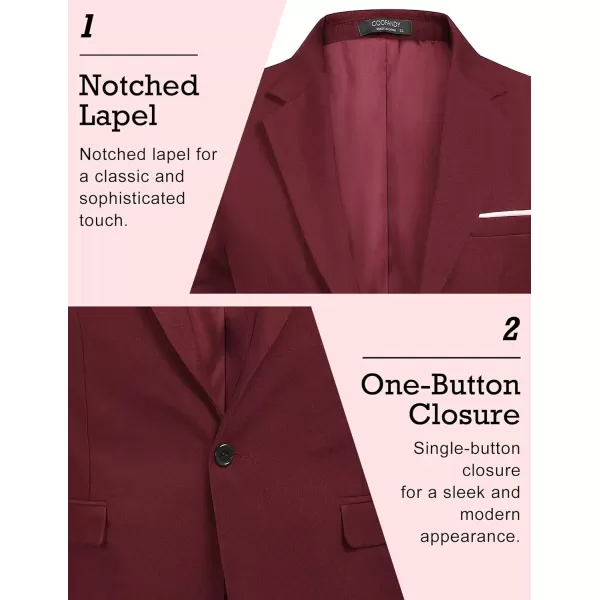 COOFANDY Men's Blazer Casual Sport Coats Slim Fit One Button Suit Jacket Lightweight Sports Jacket