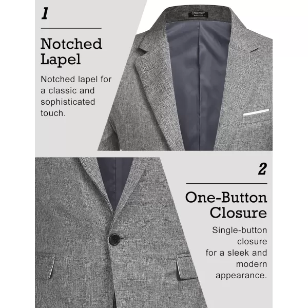 COOFANDY Men's Blazer Casual Sport Coats Slim Fit One Button Suit Jacket Lightweight Sports Jacket