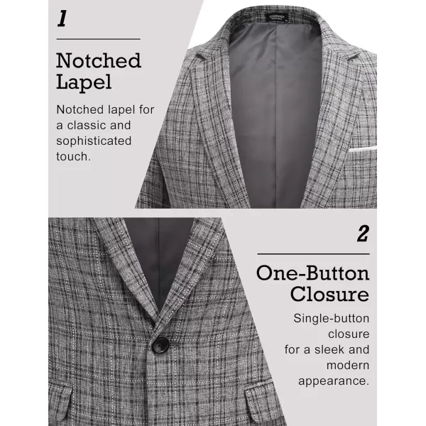 COOFANDY Men's Blazer Casual Sport Coats Slim Fit One Button Suit Jacket Lightweight Sports Jacket