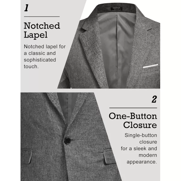 COOFANDY Men's Blazer Casual Sport Coats Slim Fit One Button Suit Jacket Lightweight Sports Jacket