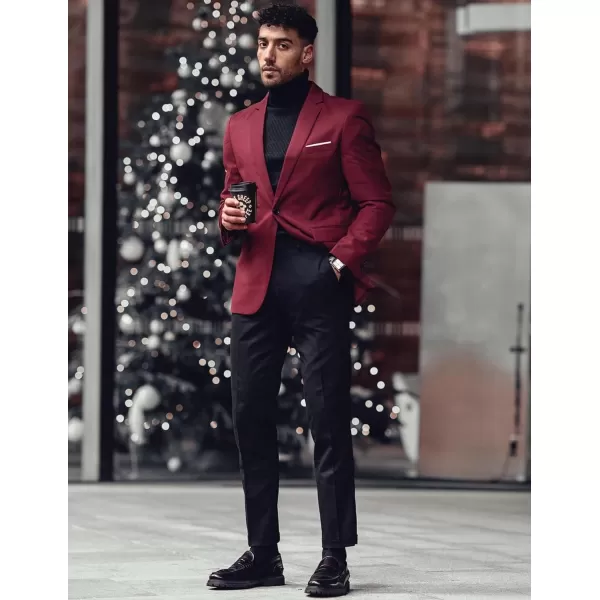 COOFANDY Men's Blazer Casual Sport Coats Slim Fit One Button Suit Jacket Lightweight Sports Jacket