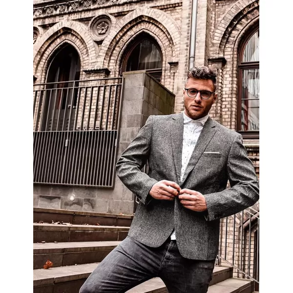 COOFANDY Men's Blazer Casual Sport Coats Slim Fit One Button Suit Jacket Lightweight Sports Jacket