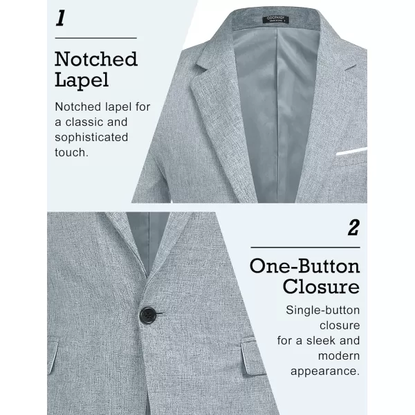 COOFANDY Men's Blazer Casual Sport Coats Slim Fit One Button Suit Jacket Lightweight Sports Jacket