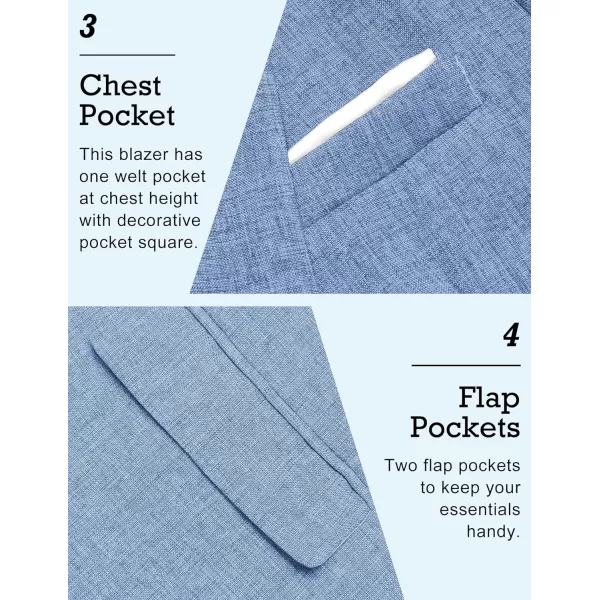 COOFANDY Men's Blazer Casual Sport Coats Slim Fit One Button Suit Jacket Lightweight Sports Jacket