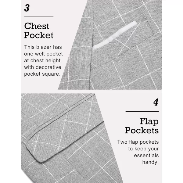 COOFANDY Men's Blazer Casual Sport Coats Slim Fit One Button Suit Jacket Lightweight Sports Jacket