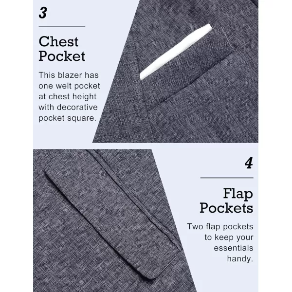 COOFANDY Men's Blazer Casual Sport Coats Slim Fit One Button Suit Jacket Lightweight Sports Jacket