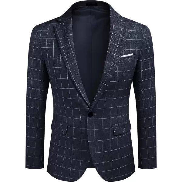 COOFANDY Men's Blazer Casual Sport Coats Slim Fit One Button Suit Jacket Lightweight Sports Jacket