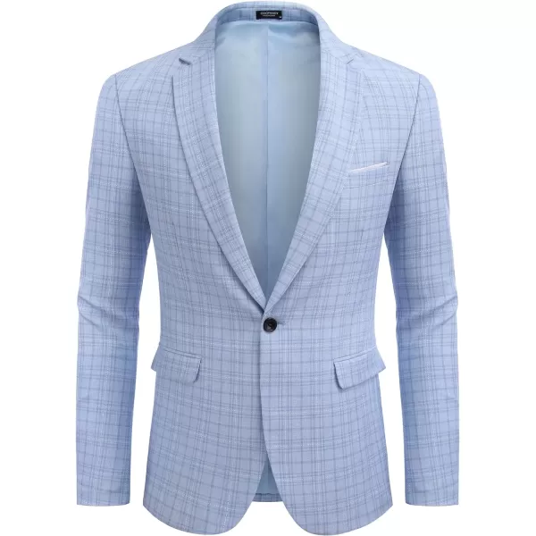 COOFANDY Men's Blazer Casual Sport Coats Slim Fit One Button Suit Jacket Lightweight Sports Jacket