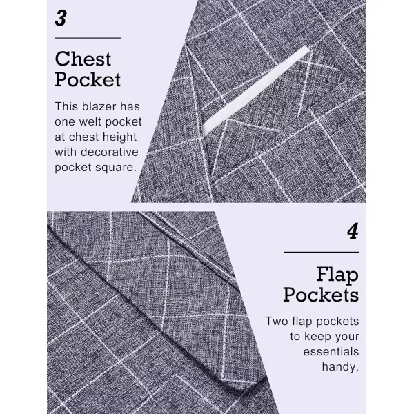 COOFANDY Men's Blazer Casual Sport Coats Slim Fit One Button Suit Jacket Lightweight Sports Jacket
