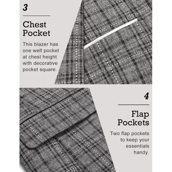 COOFANDY Men's Blazer Casual Sport Coats Slim Fit One Button Suit Jacket Lightweight Sports Jacket