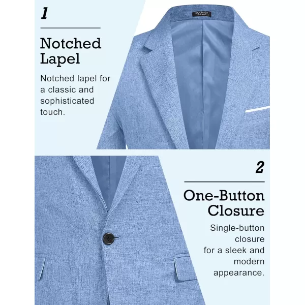 COOFANDY Men's Blazer Casual Sport Coats Slim Fit One Button Suit Jacket Lightweight Sports Jacket