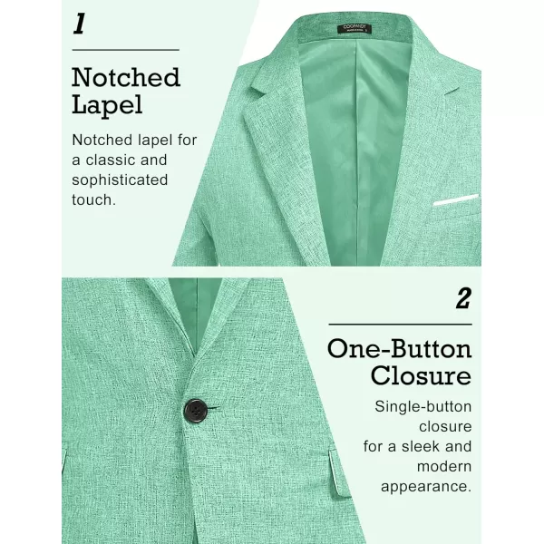 COOFANDY Men's Blazer Casual Sport Coats Slim Fit One Button Suit Jacket Lightweight Sports Jacket