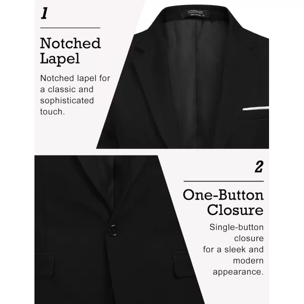 COOFANDY Men's Blazer Casual Sport Coats Slim Fit One Button Suit Jacket Lightweight Sports Jacket