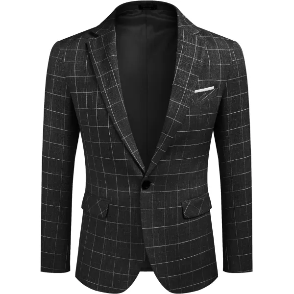 COOFANDY Men's Blazer Casual Sport Coats Slim Fit One Button Suit Jacket Lightweight Sports Jacket
