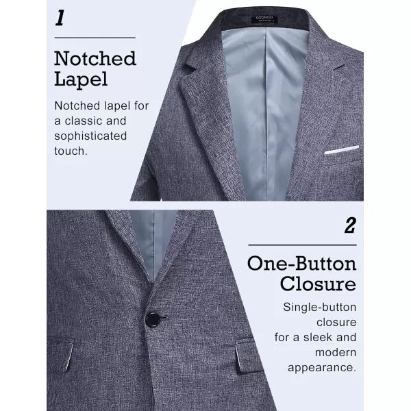COOFANDY Men's Blazer Casual Sport Coats Slim Fit One Button Suit Jacket Lightweight Sports Jacket