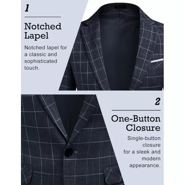 COOFANDY Men's Blazer Casual Sport Coats Slim Fit One Button Suit Jacket Lightweight Sports Jacket