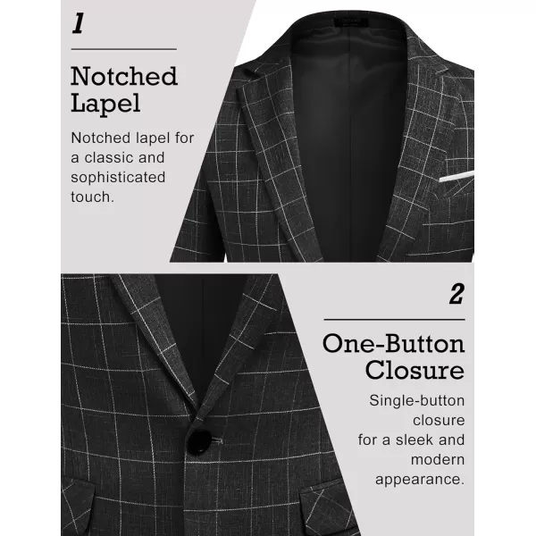 COOFANDY Men's Blazer Casual Sport Coats Slim Fit One Button Suit Jacket Lightweight Sports Jacket