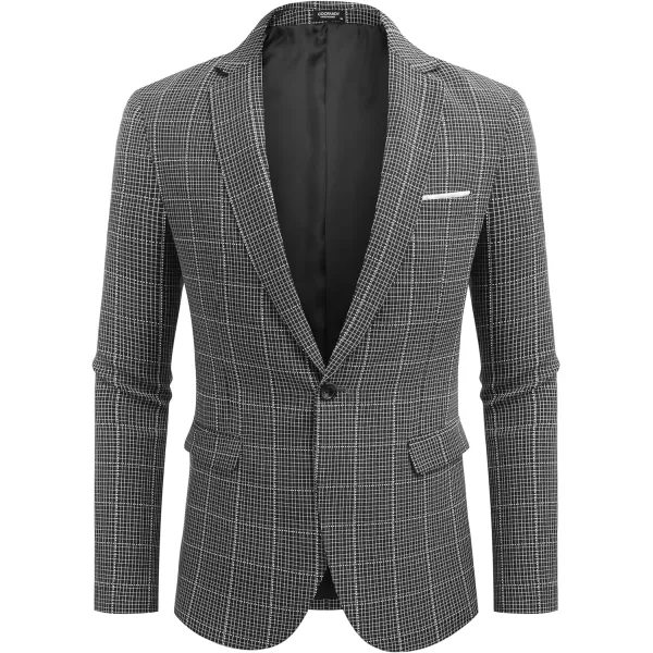 COOFANDY Men's Blazer Casual Sport Coats Slim Fit One Button Suit Jacket Lightweight Sports Jacket