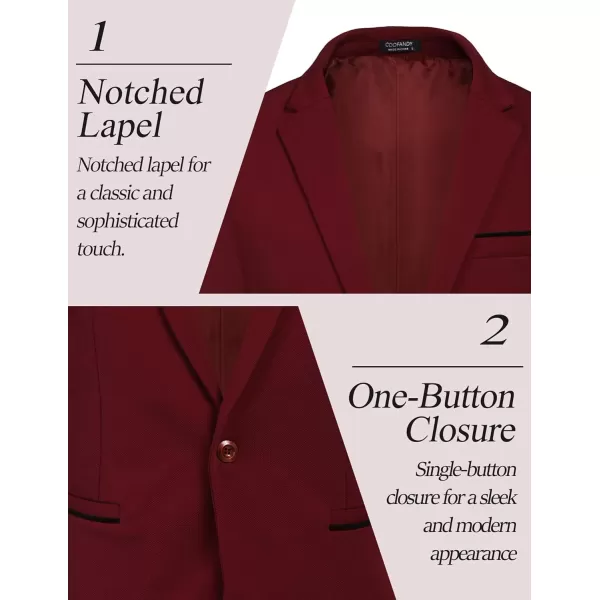 COOFANDY Men's Casual Blazer Jacket Slim Fit Sports Coat Business Suit Jackets One Button
