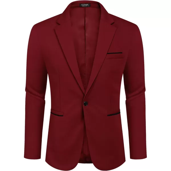 COOFANDY Men's Casual Blazer Jacket Slim Fit Sports Coat Business Suit Jackets One Button