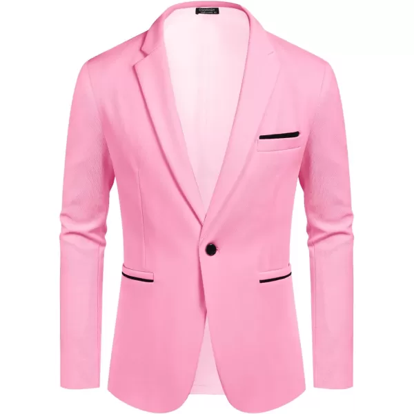 COOFANDY Men's Casual Blazer Jacket Slim Fit Sports Coat Business Suit Jackets One Button