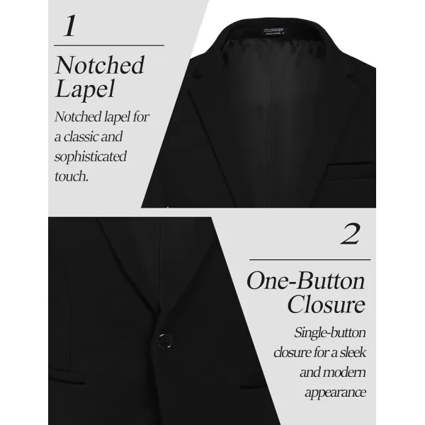 COOFANDY Men's Casual Blazer Jacket Slim Fit Sports Coat Business Suit Jackets One Button