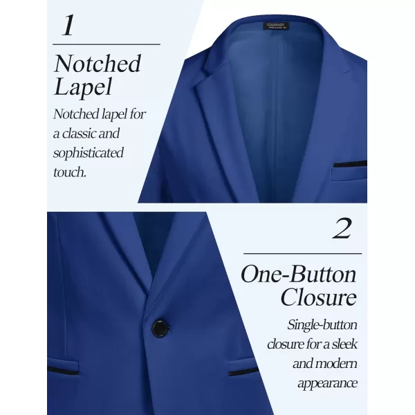 COOFANDY Men's Casual Blazer Jacket Slim Fit Sports Coat Business Suit Jackets One Button