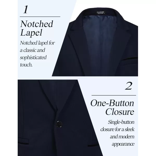 COOFANDY Men's Casual Blazer Jacket Slim Fit Sports Coat Business Suit Jackets One Button