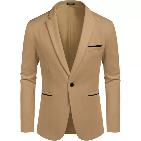 COOFANDY Men's Casual Blazer Jacket Slim Fit Sports Coat Business Suit Jackets One Button