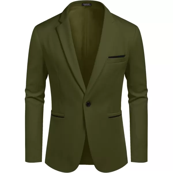 COOFANDY Men's Casual Blazer Jacket Slim Fit Sports Coat Business Suit Jackets One Button