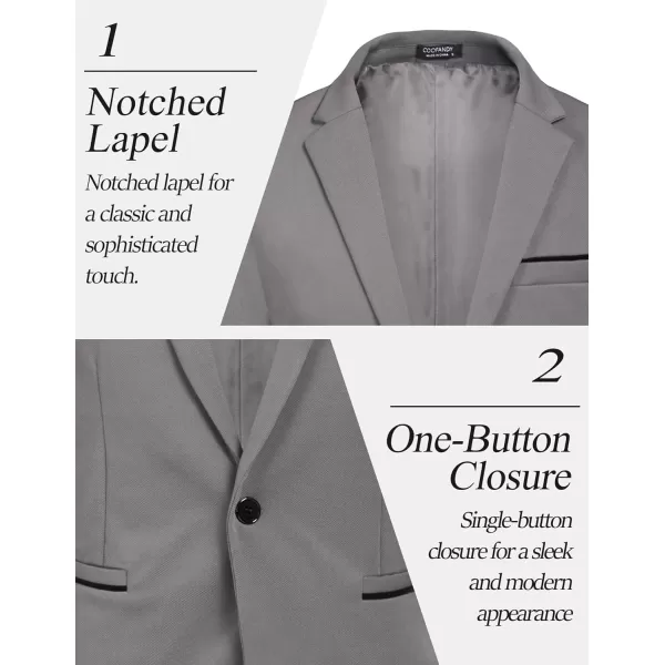 COOFANDY Men's Casual Blazer Jacket Slim Fit Sports Coat Business Suit Jackets One Button