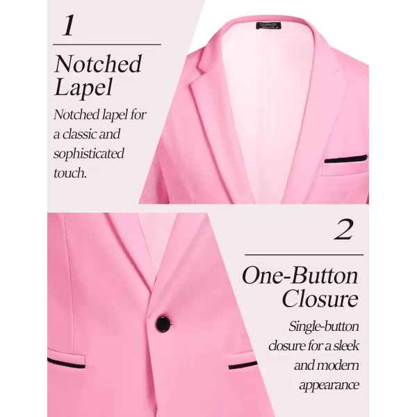 COOFANDY Men's Casual Blazer Jacket Slim Fit Sports Coat Business Suit Jackets One Button
