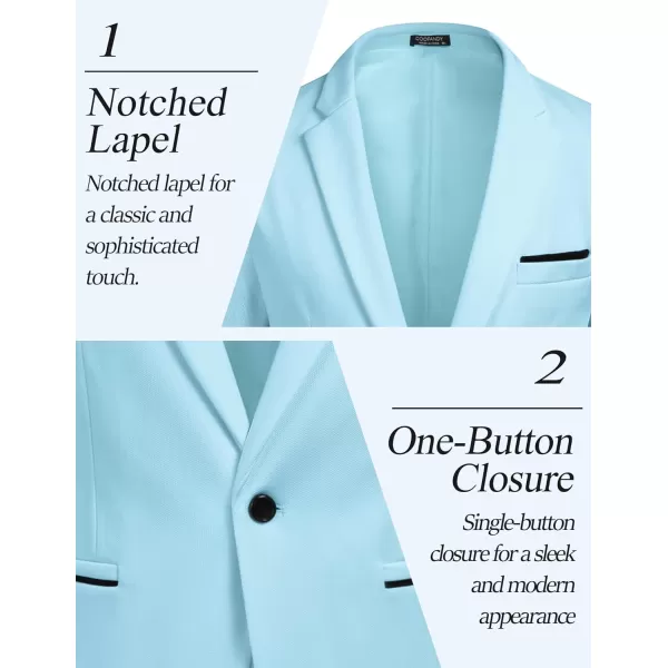 COOFANDY Men's Casual Blazer Jacket Slim Fit Sports Coat Business Suit Jackets One Button
