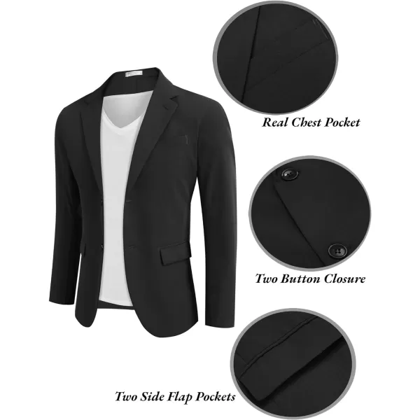 COOFANDY Men’s Casual Blazer Jackets Two Button Lightweight Slim Fit Sports Coat