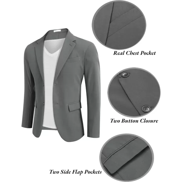 COOFANDY Men’s Casual Blazer Jackets Two Button Lightweight Slim Fit Sports Coat