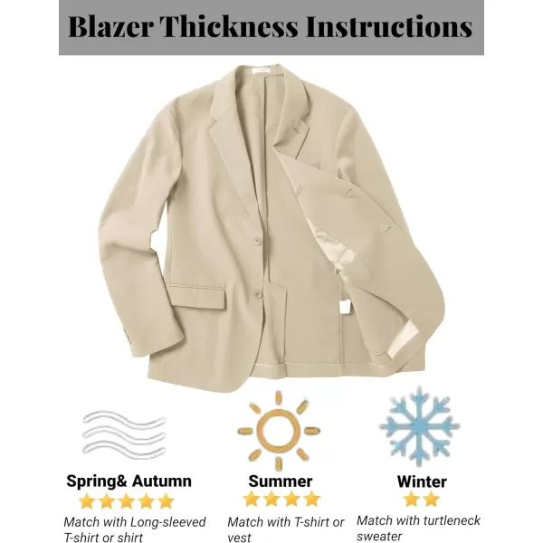 COOFANDY Men’s Casual Blazer Jackets Two Button Lightweight Slim Fit Sports Coat