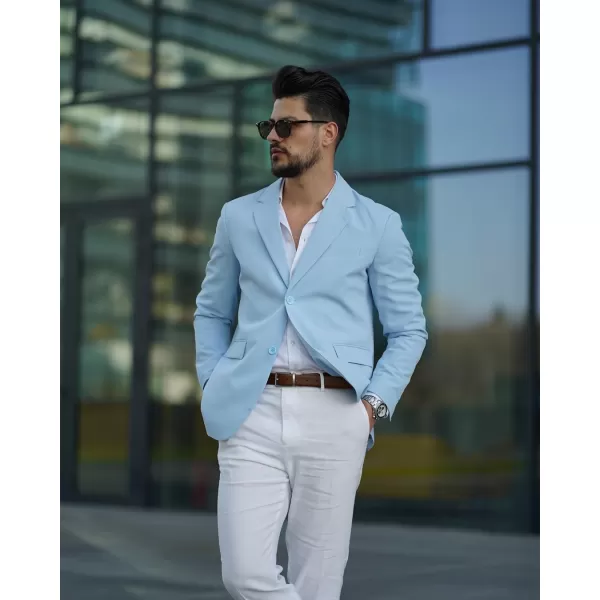 COOFANDY Men’s Casual Blazer Jackets Two Button Lightweight Slim Fit Sports Coat
