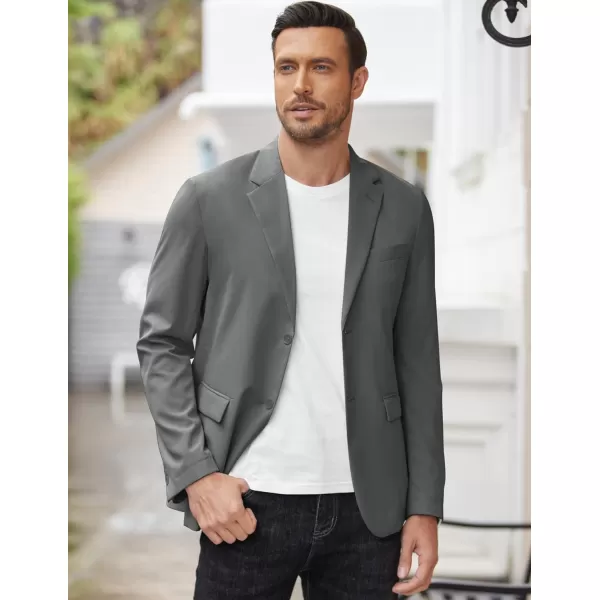 COOFANDY Men’s Casual Blazer Jackets Two Button Lightweight Slim Fit Sports Coat
