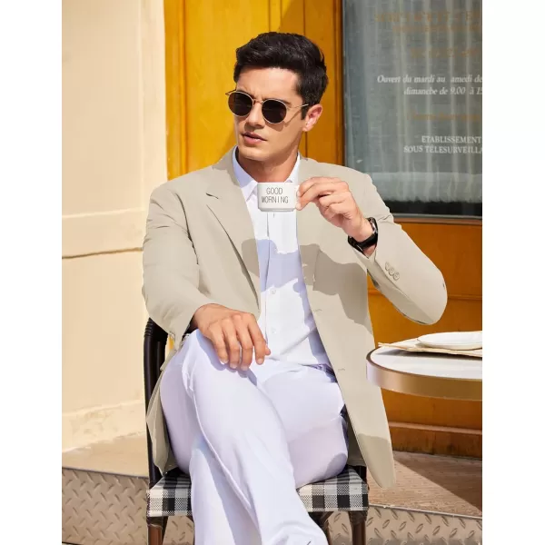 COOFANDY Men’s Casual Blazer Jackets Two Button Lightweight Slim Fit Sports Coat